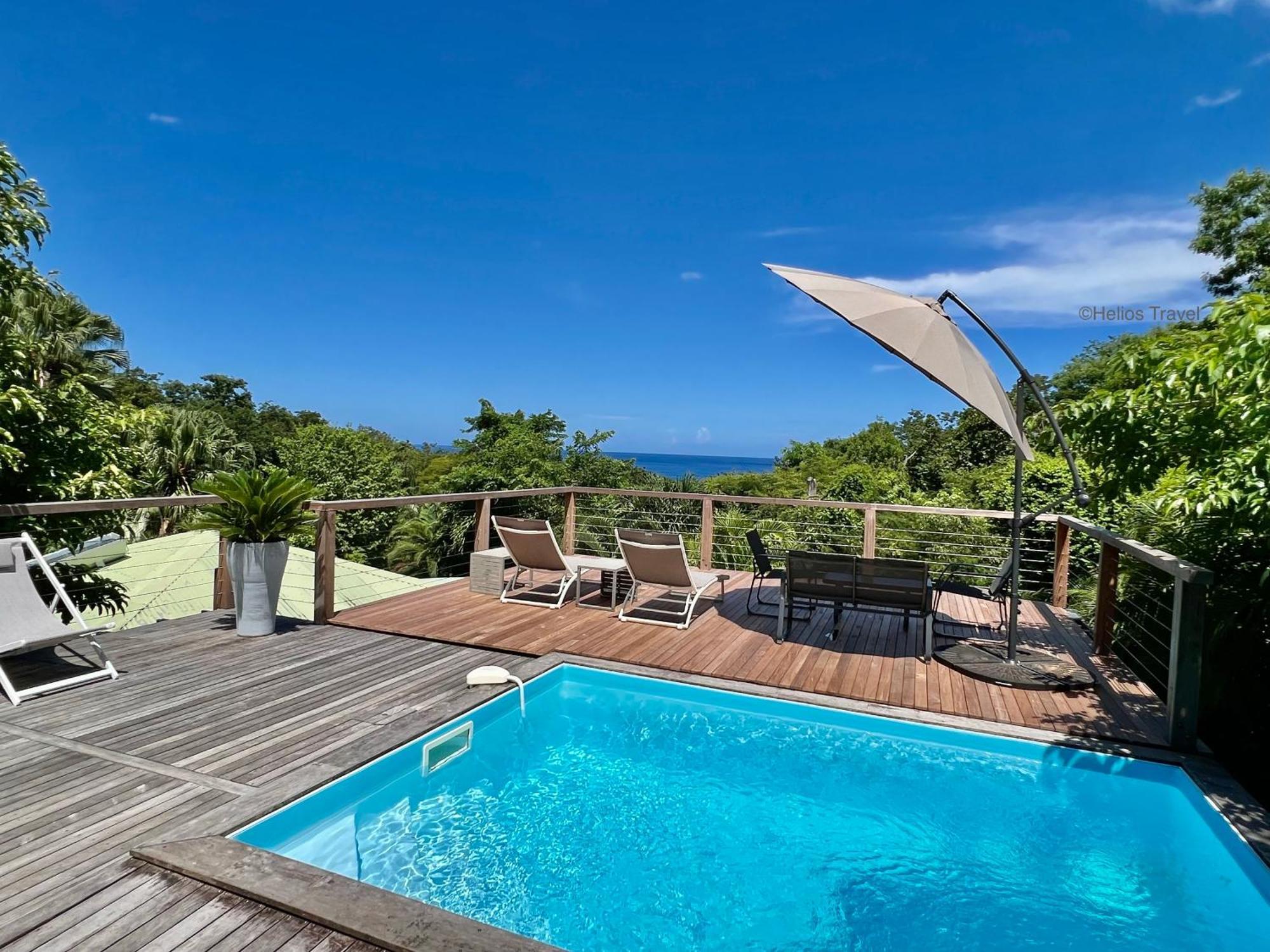 Case Coco Pointe Batterie. Piscine, Vue Mer, 4 P. Десе Екстериор снимка